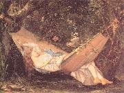 Courbet, Gustave The Hammock oil painting picture wholesale